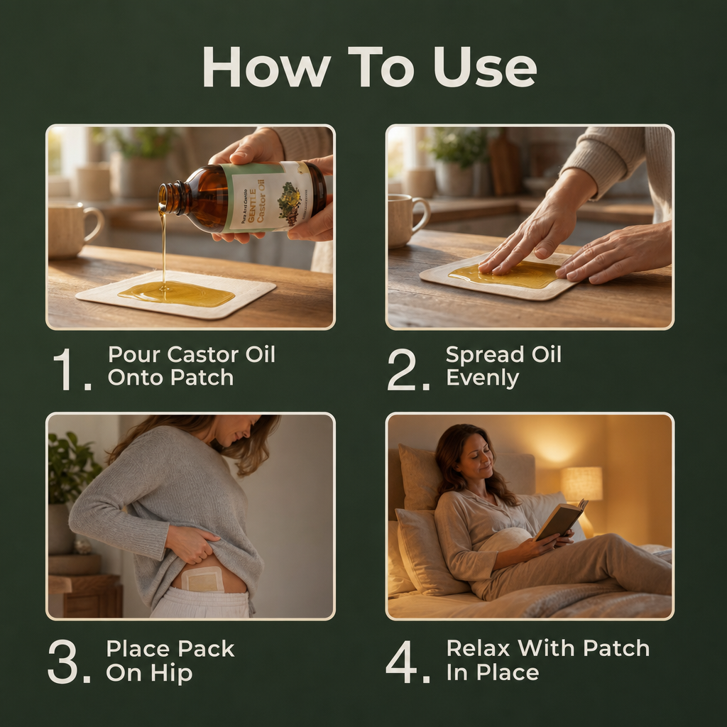 Lustra® Castor Oil With Patches