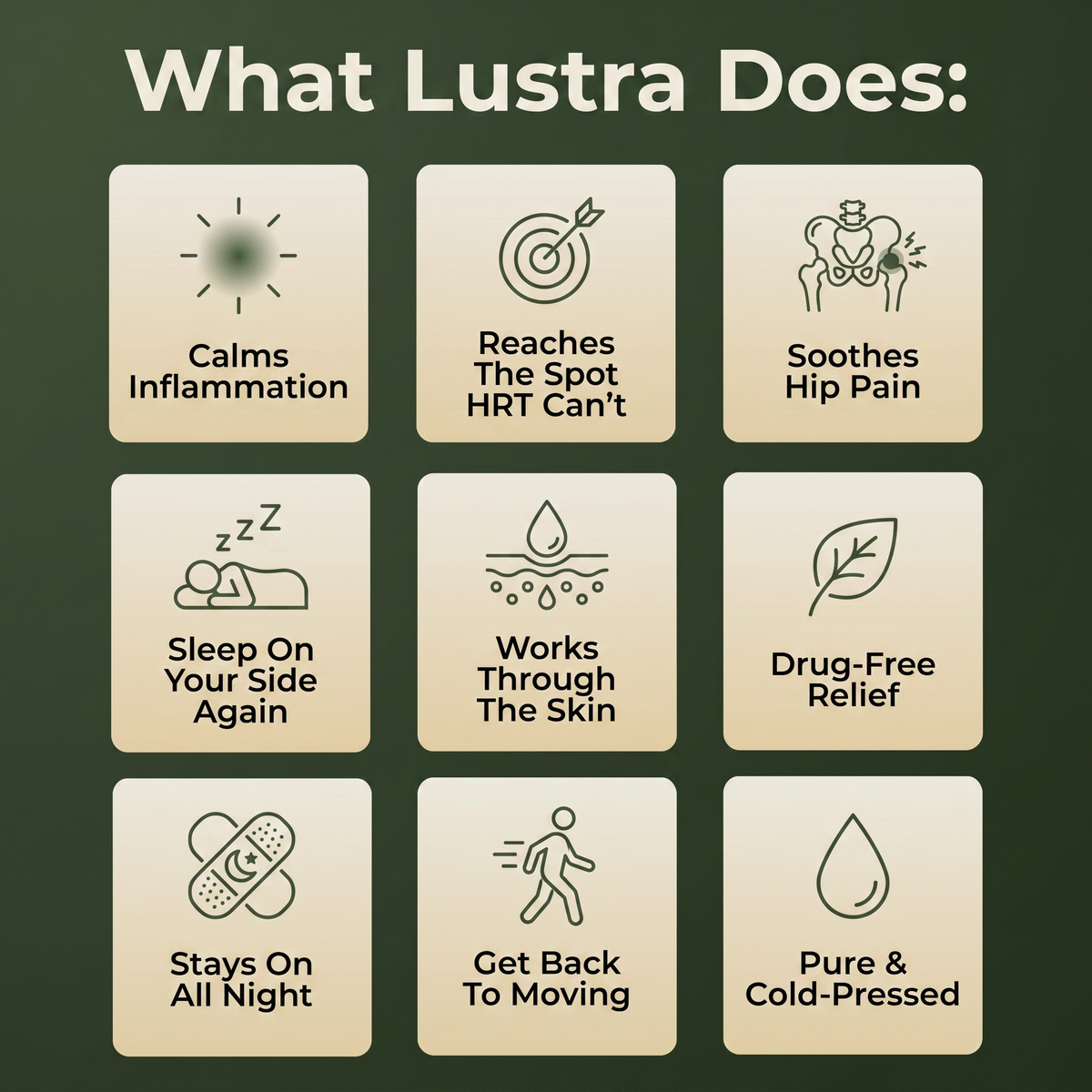 Lustra® Castor Oil With Patches