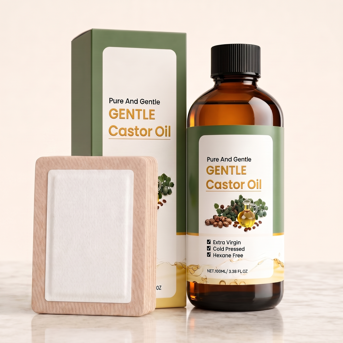 Lustra® Castor Oil With Patches